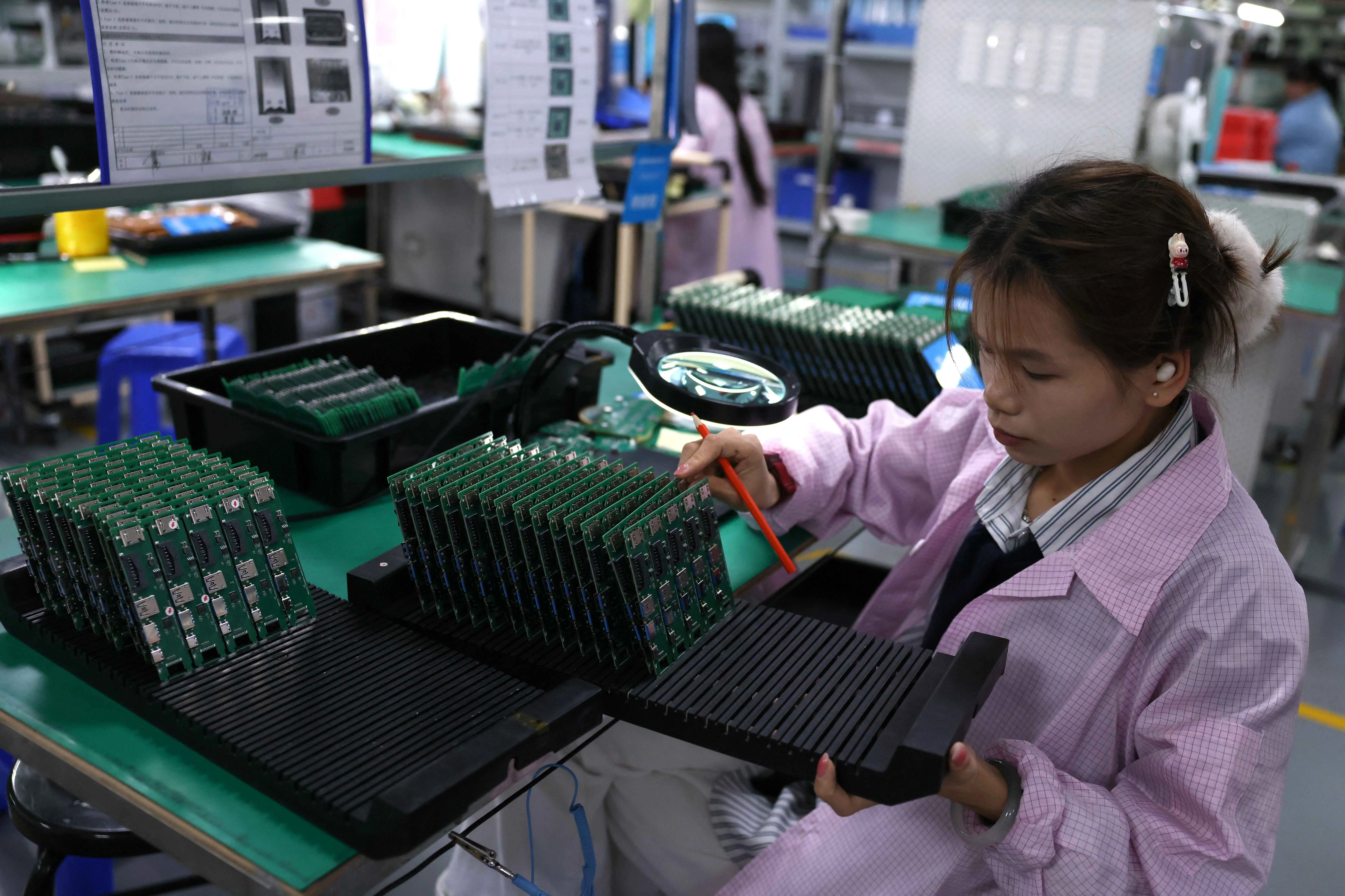 A factory at Dongguan, Guangdong province, China