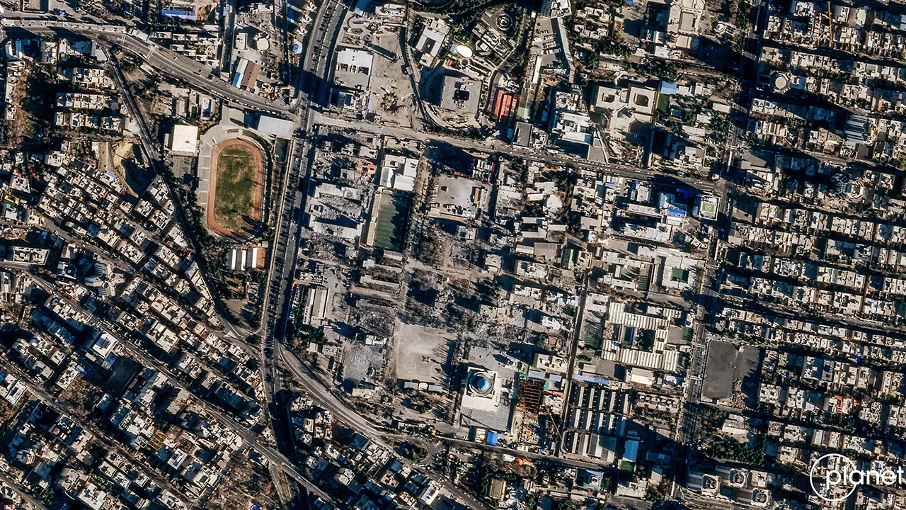 FILE PHOTO: A satellite image shows Iran's Law Enforcement Command (FARAJA) in Tehran, Iran, March 3, 2026, amid the U.S.-Israeli conflict with Iran. 2026 Planet Labs PBC/Handout via REUTERS THIS IMAGE HAS BEEN SUPPLIED BY A THIRD PARTY. MANDATORY CREDIT./File Photo