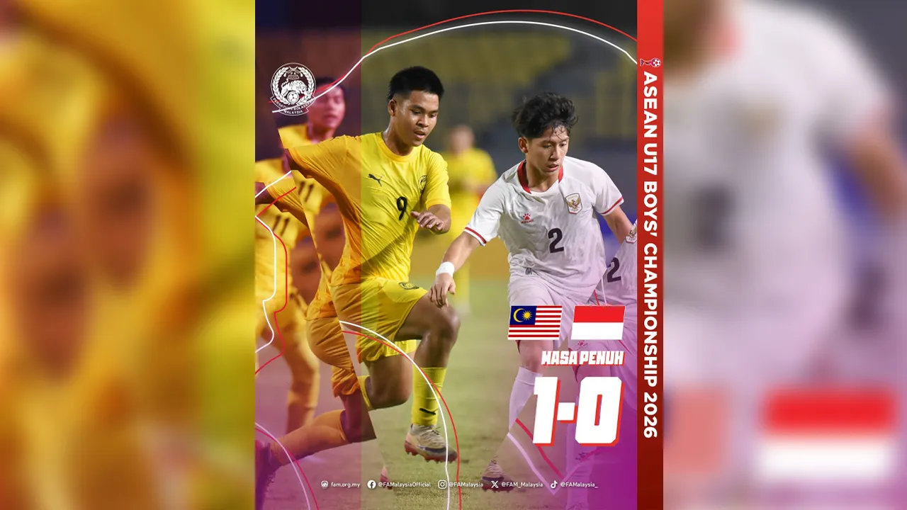 B-17 ASEAN: Api perjuangan masih bernyala! Skuad negara tundukkan Indonesia