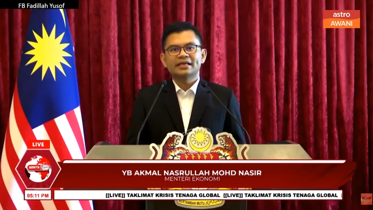 Sidang Media Pusat Arahan Komunikasi Berkaitan Krisis Tenaga Global_Astro AWANI