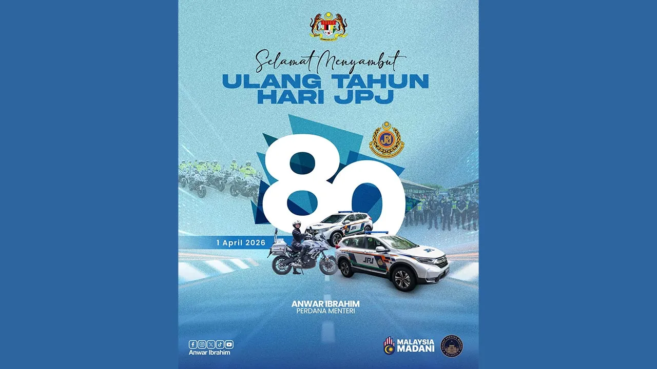 Selamat ulangtahun ke-80 kepada Jabatan Pengangkutan Jalan (JPJ) Malaysia. -- FB Anwar Ibrahim