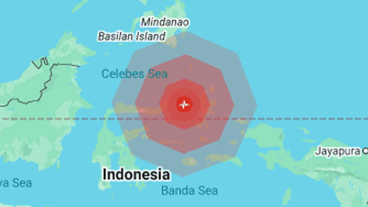 Estimated magnitude 6.4 earthquake Affected countries: Indonesia, Palau, and Philippines 160 km from Manado City, North Sulawesi, Indonesia