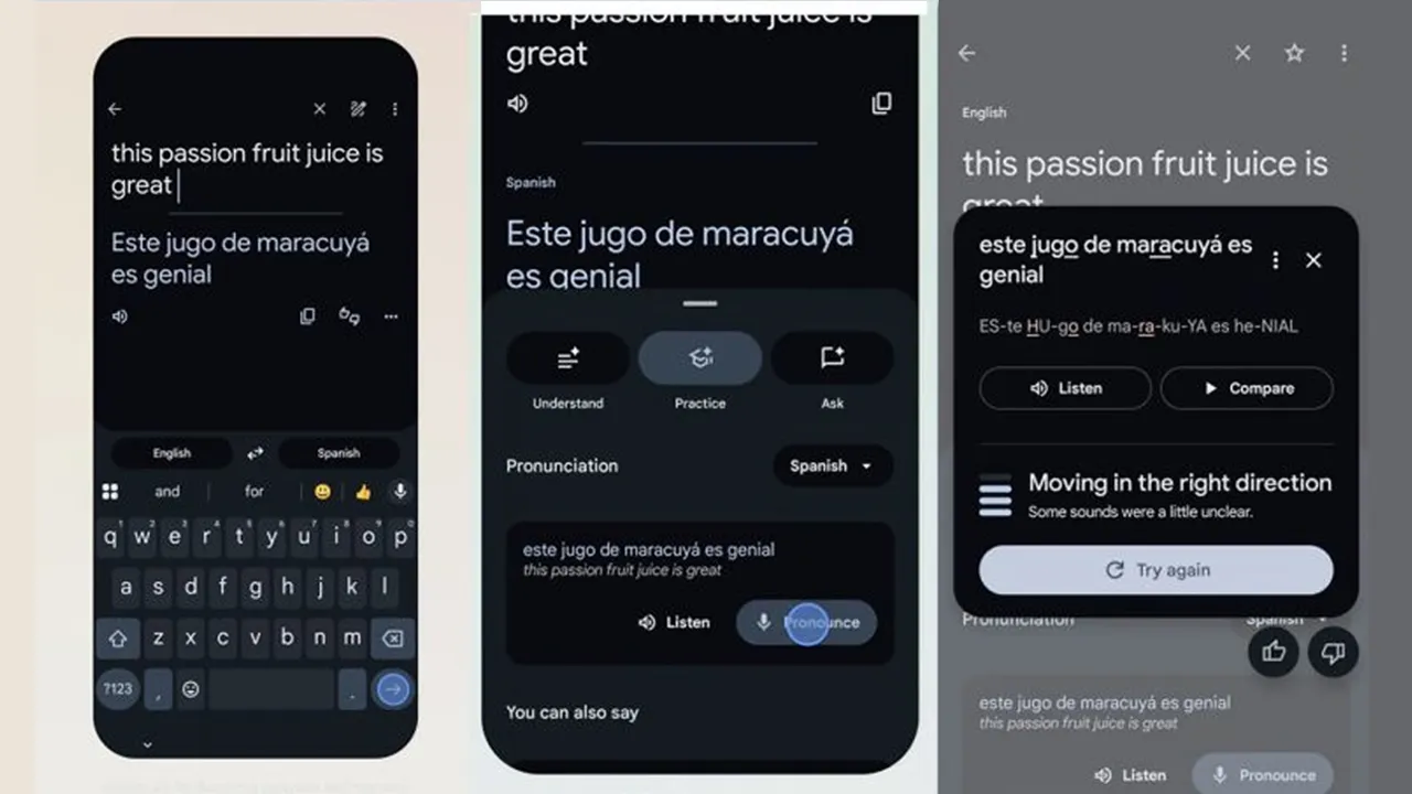 Mempelajari bahasa baharu adalah sangat sukar khususnya jika ia mempunyai gaya sebutan berbeza dengan bahasa ibunda anda sendiri. Sempena ulang tahun Google Translate yang ke-20, aplikasi ini menerima ciri tips melakukan sebutan dengan lebih tepat._AMANZ