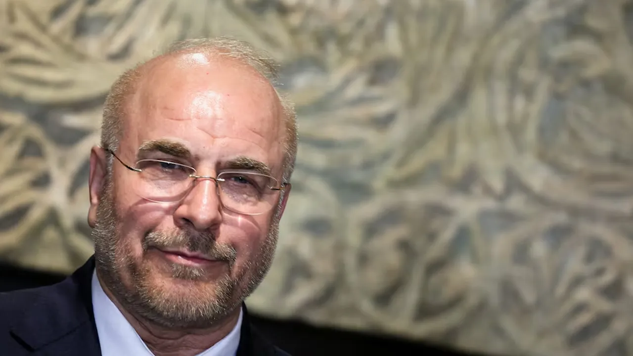 Iranian Parliament Speaker Mohammad Baqer Qalibaf looks on after a press conference with Lebanese Parliament Speaker Nabih Berri, in Beirut, Lebanon, October 12, 2024. REUTERS/Amr Abdallah Dalsh/File Photo Purchase Licensing Rights