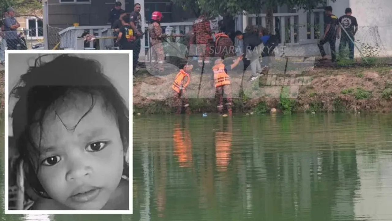 Pasukan operasi kemudian bertindak memakai PPE lengkap sebelum turun ke dalam kolam bagi mengeluarkan mangsa. Gambar kecil: Mya Khadeeja Suraidi Foto Sinar Harian