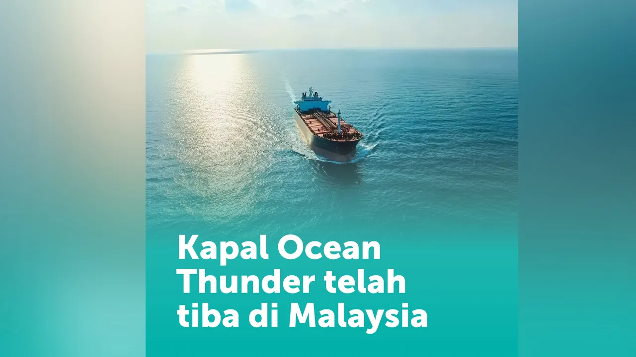 Kapal Ocean Thunder telah tiba di Malaysia dengan satu juta tong minyak mentah dari Basrah, Iraq. Ini sebahagian daripada rangkaian bekalan yang luas, salah satu usaha PETRONAS dalam memastikan bekalan bahan api negara kekal stabil.