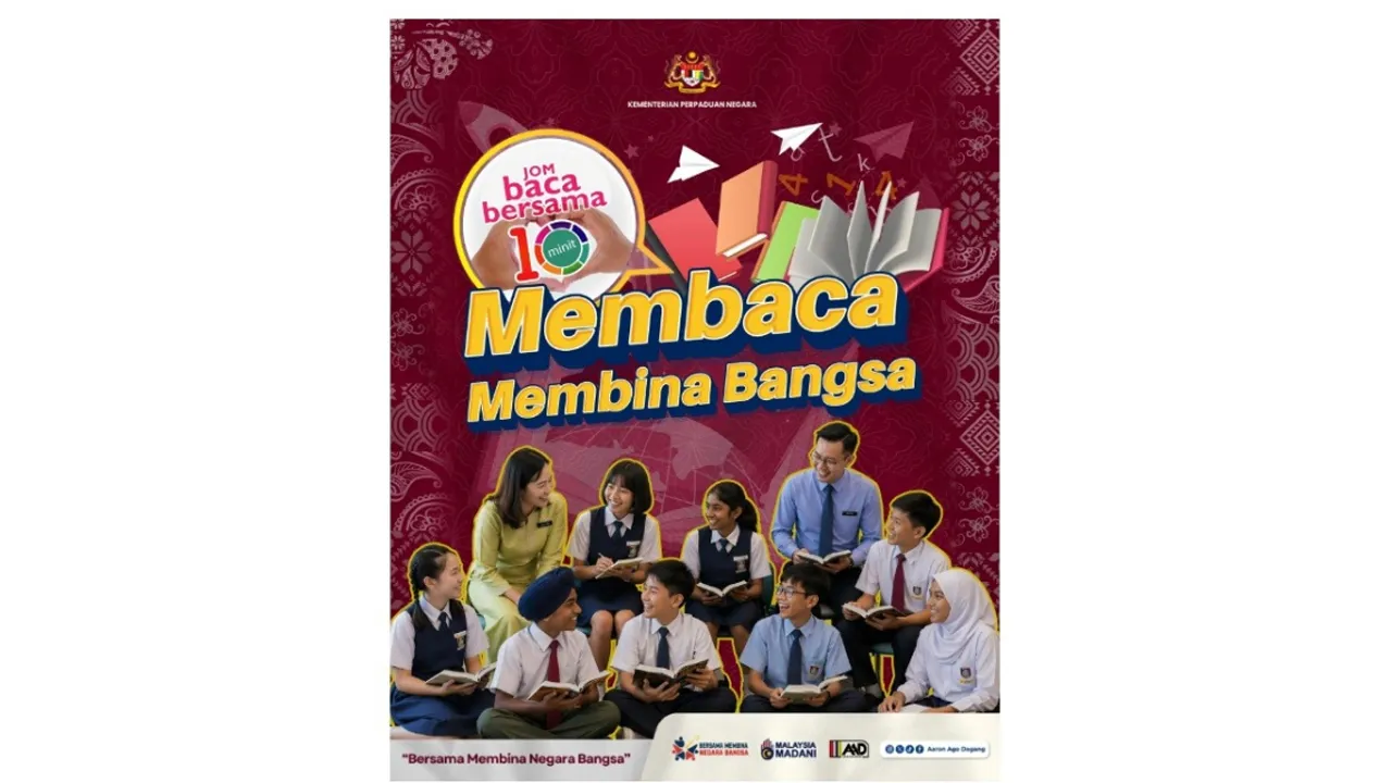 PUTRAJAYA, 17 April (Bernama) -- Kementerian Perpaduan Negara melalui Perpustakaan Negara Malaysia akan melancarkan Kempen Jom Baca 10 Minit pada 23 April ini sempena Sambutan Hari Buku dan Hak Cipta Sedunia.