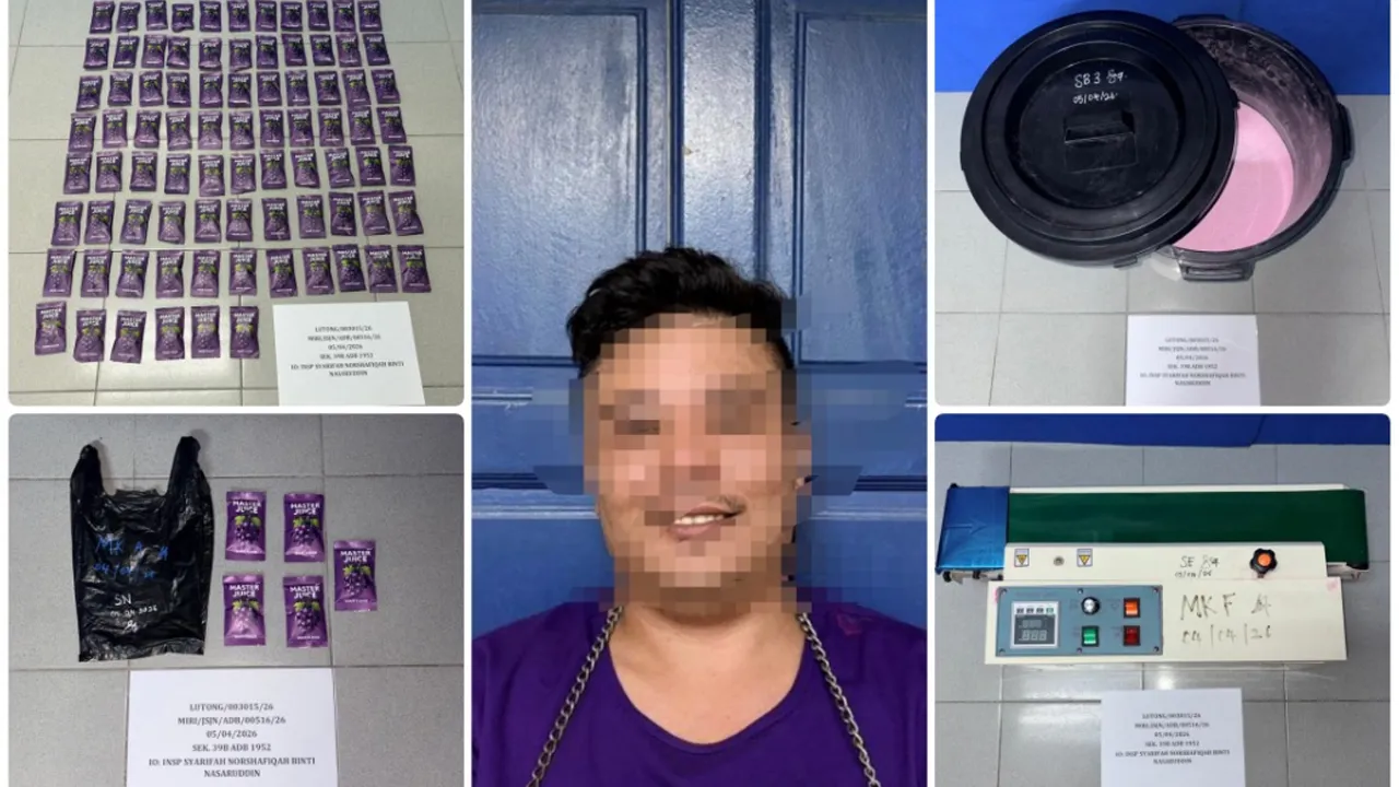 KUCHING, 14 April (Bernama) -- Polis menahan seorang lelaki serta merampas dadah bernilai lebih RM630,000 dalam dua serbuan berasingan di Miri pada 5 April lepas.