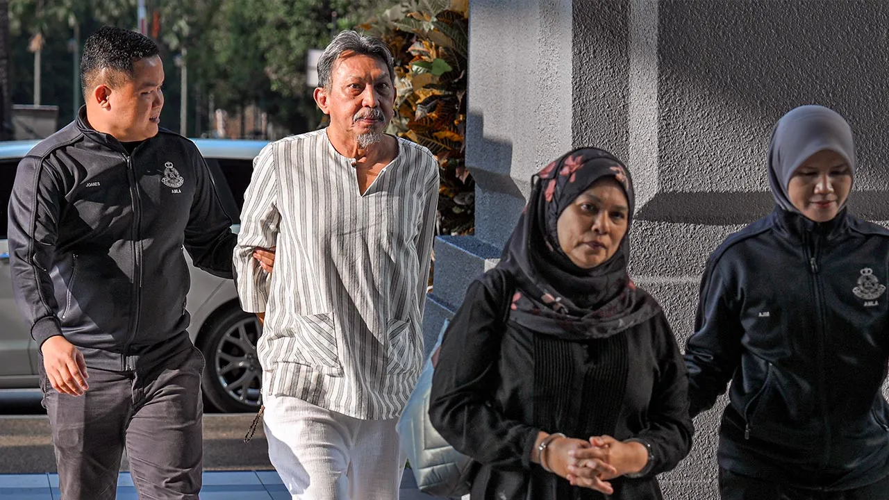 KUALA LUMPUR, 23 April -- Dua bekas pengarah syarikat pelaburan didakwa di dua Mahkamah Sesyen di sini hari ini atas pertuduhan menipu dalam pelaburan perniagaan minyak diesel dan menerima wang hasil daripada aktiviti haram.  Shamsul Rijal Mohd Yussof, 74, dan bekas isterinya Hamidah Ab Hamid, 62, masing-masing mengaku tidak bersalah selepas kesemua pertuduhan terhadap mereka dibacakan di hadapan Hakim Azrul Darus dan Norma Ismail.  --fotoBERNAMA (2026) HAK CIPTA TERPELIHARA