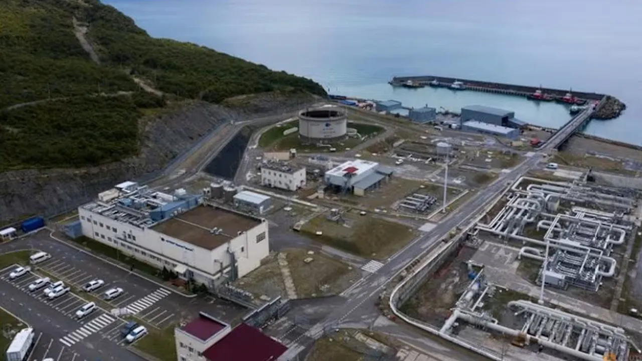 Facilities of the Caspian Pipeline Consortium's (CPC) Marine Terminal in Yuzhnaya Ozereevka near the Black Sea port of Novorossiysk, Russia, Sep 21, 2021. (Photo: REUTERS/Caspian Pipeline Consortium (CPC))