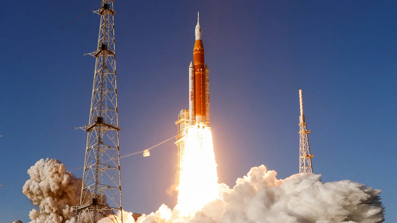 NASA's Artemis II mission to fly by the moon, comprising of the Space Launch System (SLS) rocket with the Orion crew capsule, lifts off from the Kennedy Space Center in Cape Canaveral, Florida, U.S., April 1, 2026. REUTERS/Joe Skipper TPX IMAGES OF THE DAY