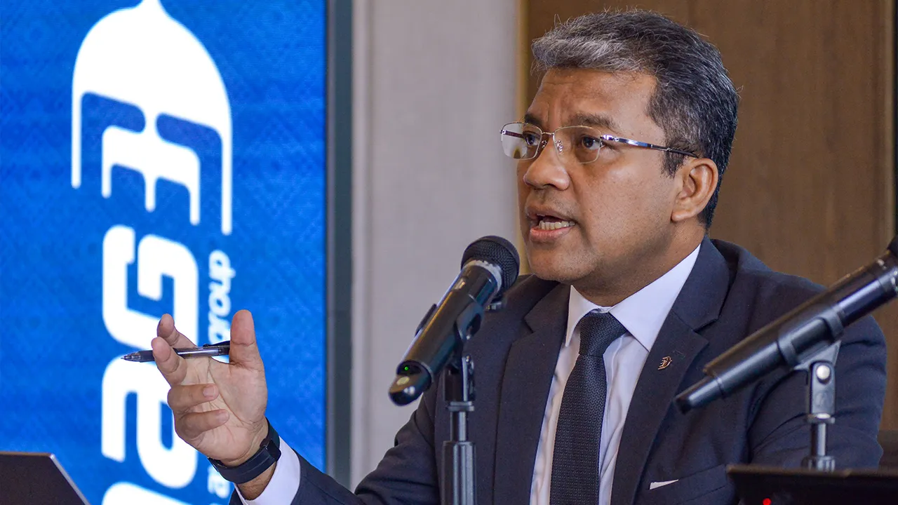 KUALA LUMPUR, April 2 -- President and Group Chief Executive Officer of Malaysia Aviation Group, Captain Nasaruddin A. Bakar, speaking during a press conference on Malaysia Aviation Group’s 2025 financial performance today._BERNAMA