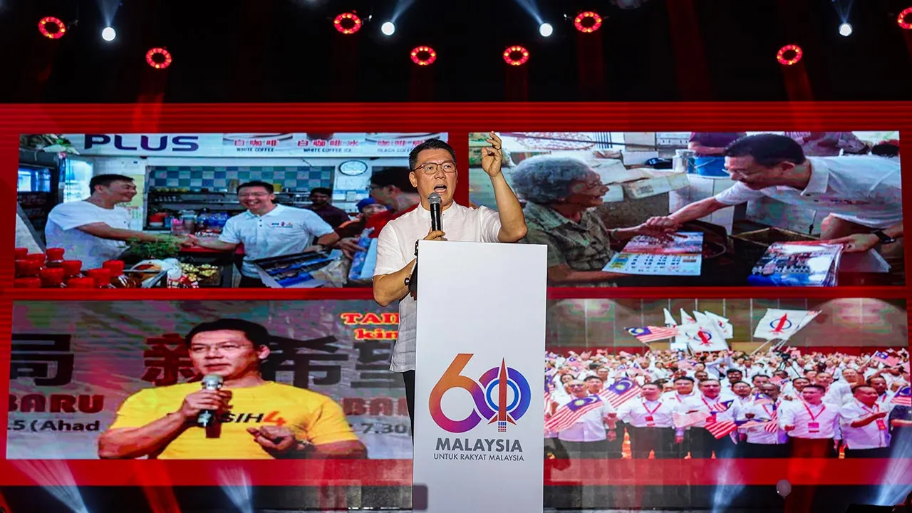 BUKIT MERTAJAM, 19 April -- Timbalan Pengerusi Kebangsaan DAP Nga Kor Ming berucap pada Perhimpunan Pelancaran DAP60 hari ini.  --fotoBERNAMA (2026) HAK CIPTA TERPELIHARA