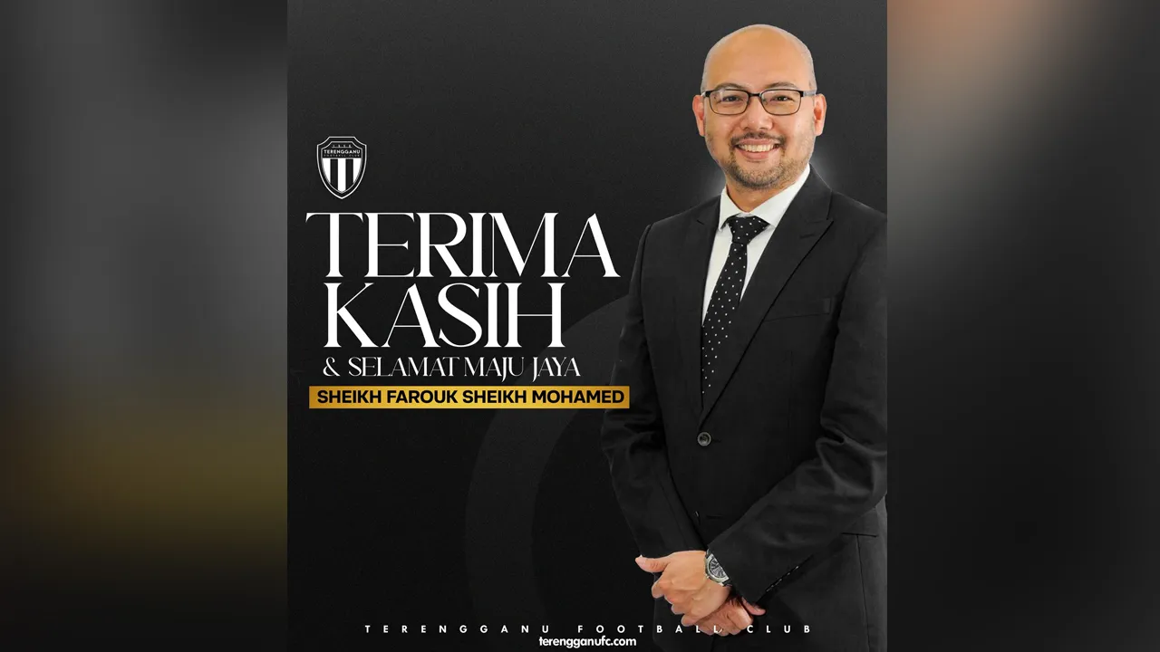 Terengganu FC ingin memaklumkan bahawa Sheikh Farouk Sheikh Mohamed Al-Bajrai telah meletakkan jawatan beliau sebagai Ketua Pegawai Eksekutif kelab bagi meneruskan peluang baharu.