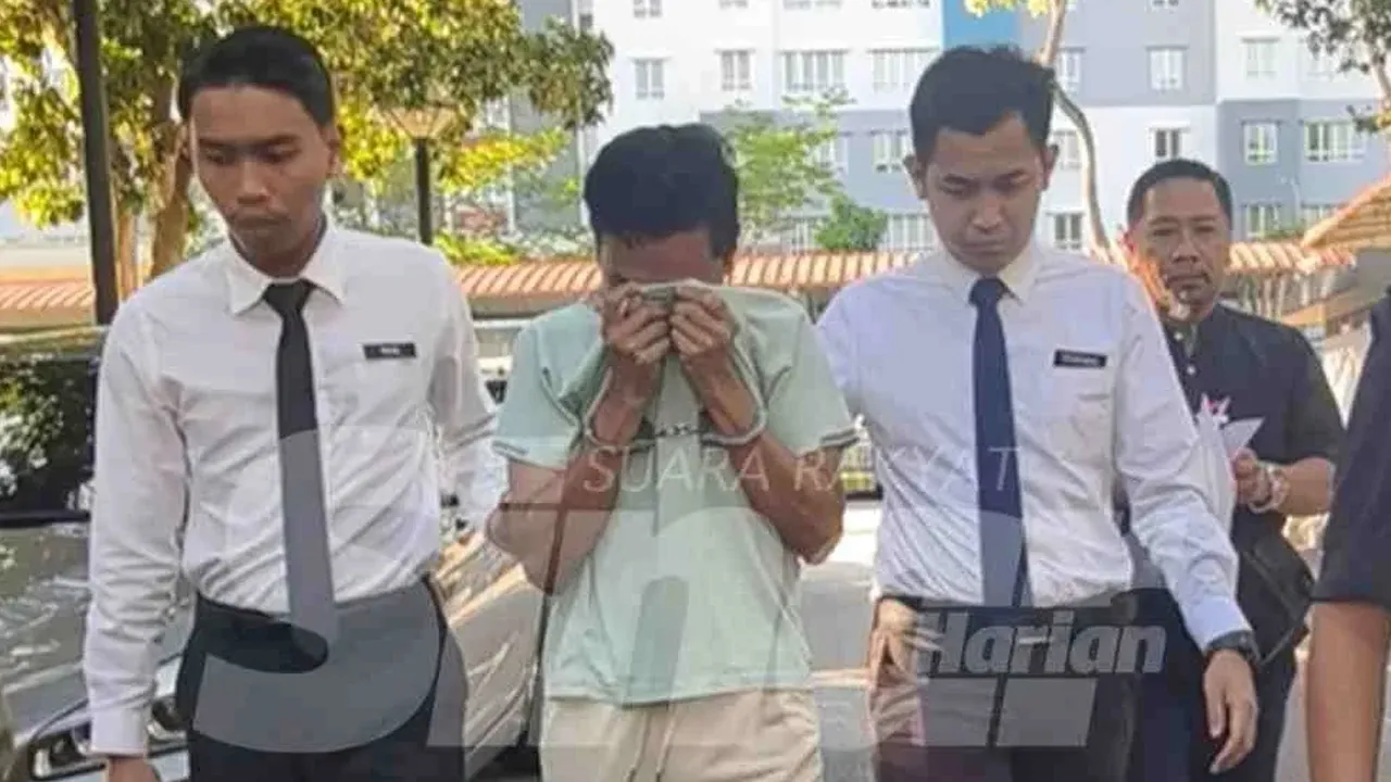 Suami Azar Azmi, Mohd Apri Hazreen dibawa ke Mahkamah Seremban untuk pertuduhan kali pertama pada Mac lalu.