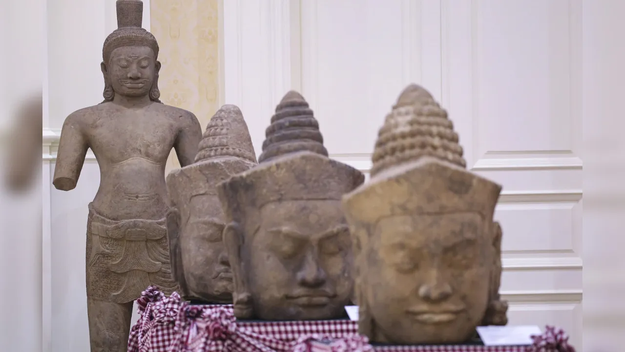 PHNOM PENH, Cambodia (AP) — Cambodia’s prime minister on Thursday led a celebration for the return of dozens of precious artifacts from museums and private collectors abroad, and said his government will continue working to bring more home._AP