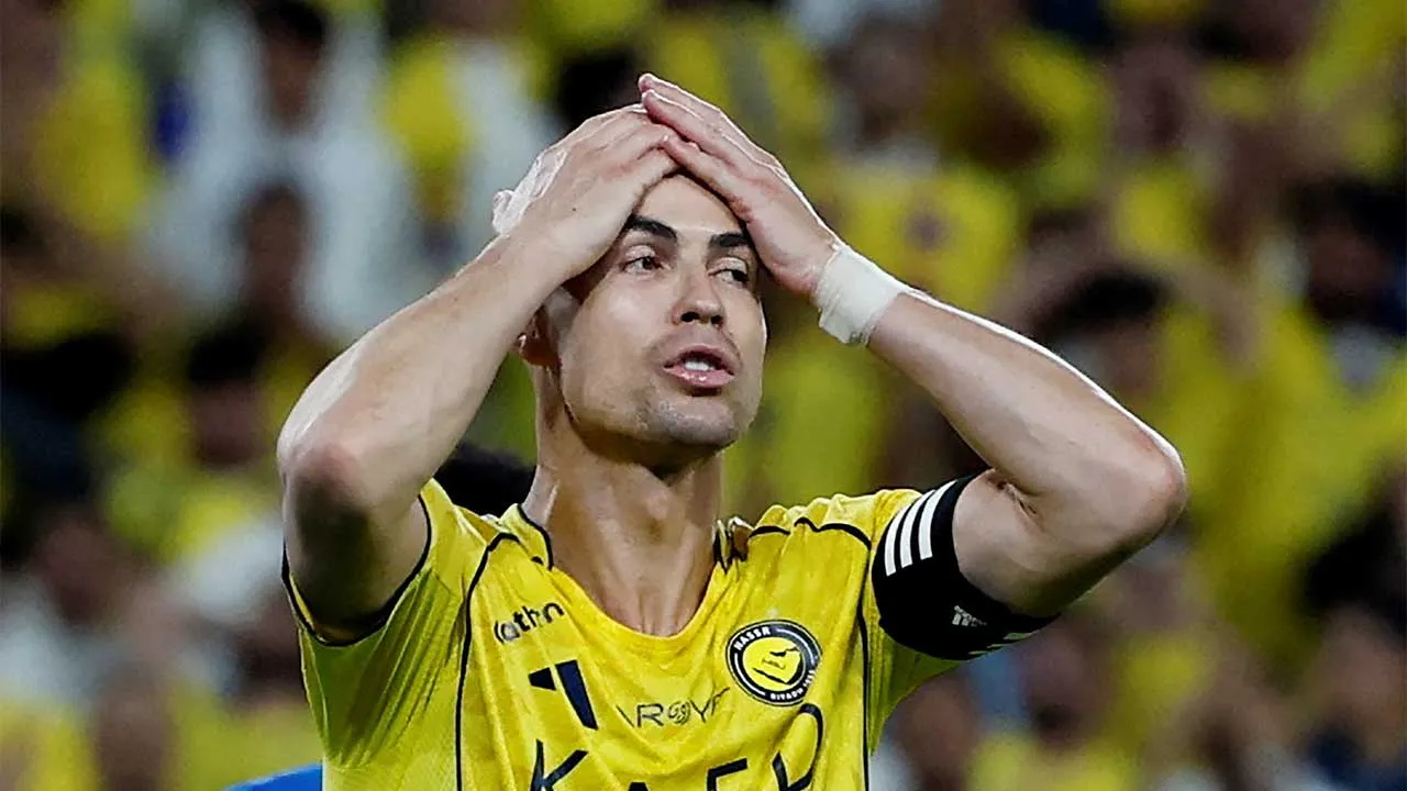 Soccer Football - Saudi Pro League - Al Nassr v Al Hilal - Al Awwal Park, Riyadh, Saudi Arabia - May 12, 2026 Al Nassr's Cristiano Ronaldo reacts REUTERS/Hamad I Mohammed TPX IMAGES OF THE DAY