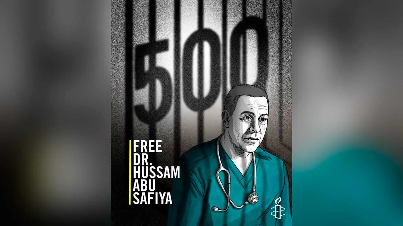 A doctor imprisoned for doing his job. Healthcare workers punished for saving lives.   Israel must immediately and unconditionally release Dr. Hussam Abu Safiya and all arbitrarily detained Palestinian healthcare workers.