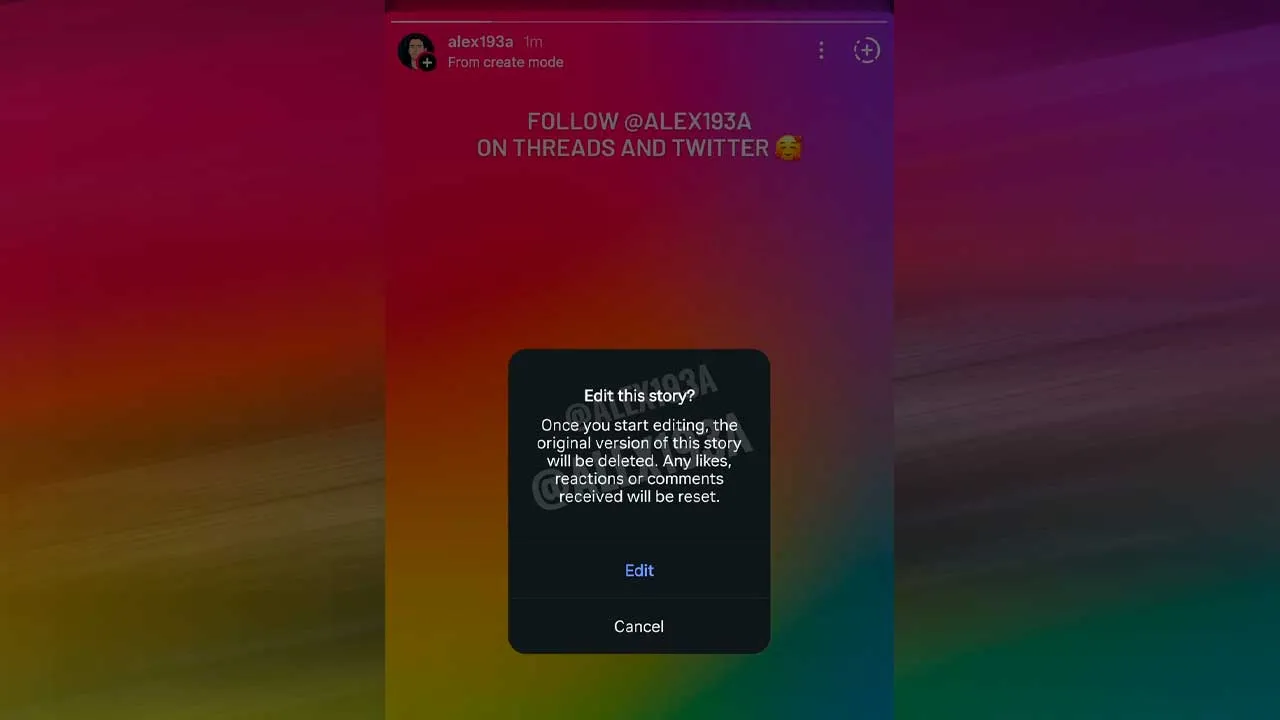 Instagram Membangunkan Ciri Sunting Semula Stories Walaupun Selepas Dimuat Naik