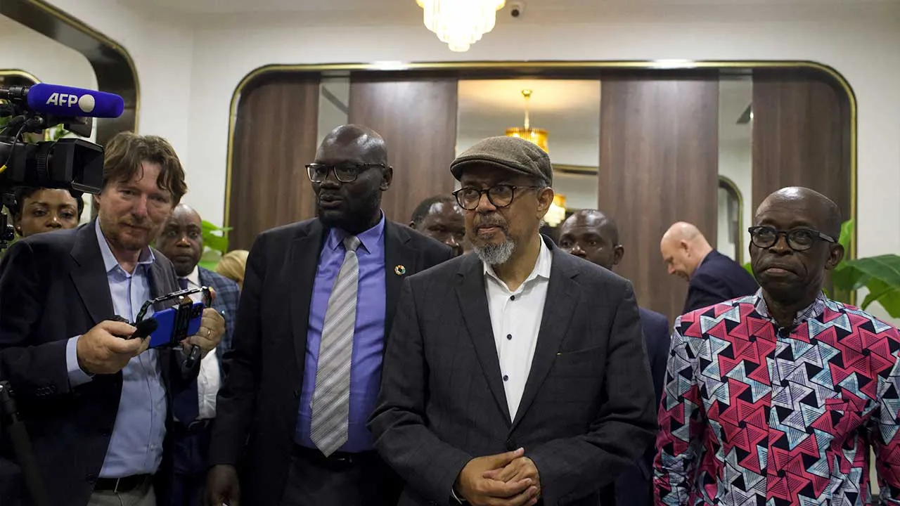 Director-General of the World Health Organisation (WHO) Dr. Tedros Adhanom Ghebreyesus arrives at N'djili International Airport in Kinshasa, Democratic Republic of Congo, May 28, 2026. REUTERS/Arsene Mpiana