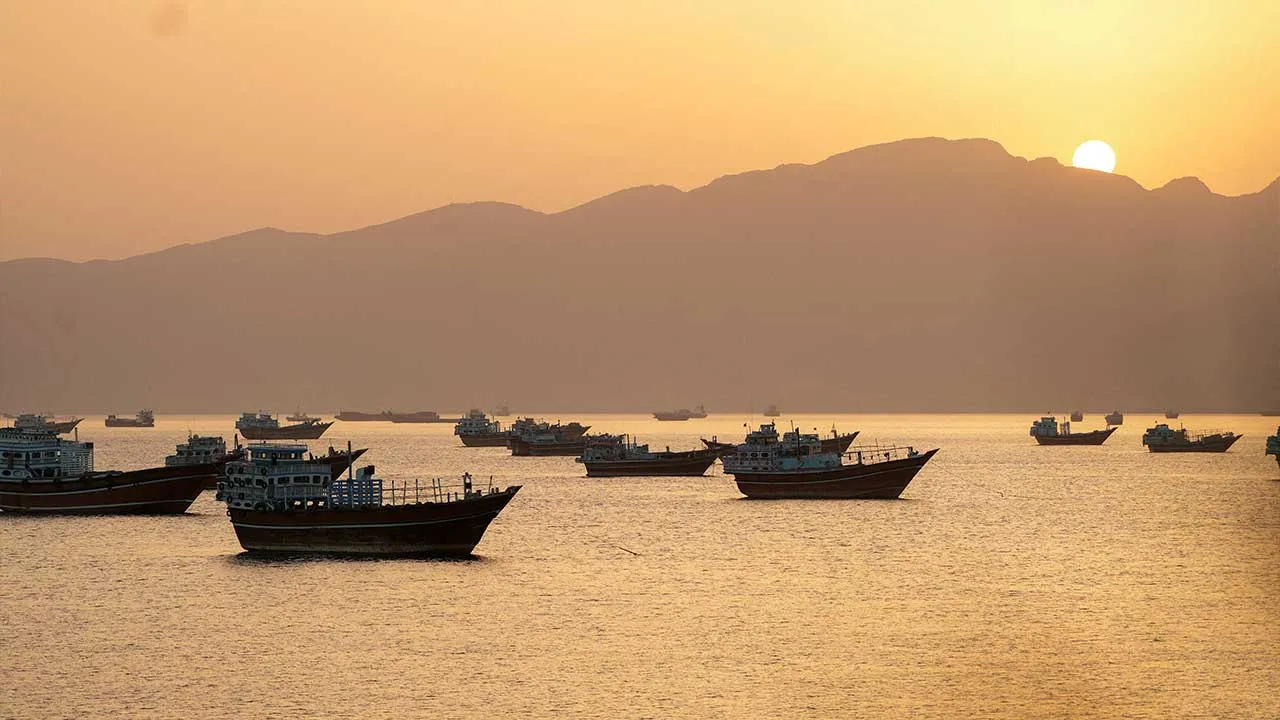 Vessels in the Strait of Hormuz, Musandam, Oman, May 18, 2026. REUTERS TPX IMAGES OF THE DAY