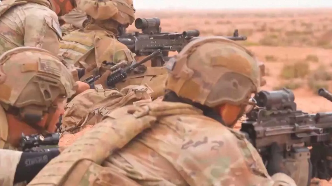 Recent footage shows military exercises in Morocco as two US troops reported missing