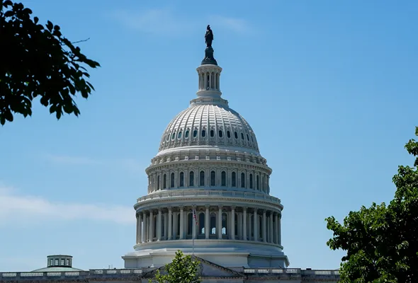 A general view of the U.S. Capitol building in Washington, D.C., U.S., May 12, 2026. REUTERS/Elizabeth Frantz
