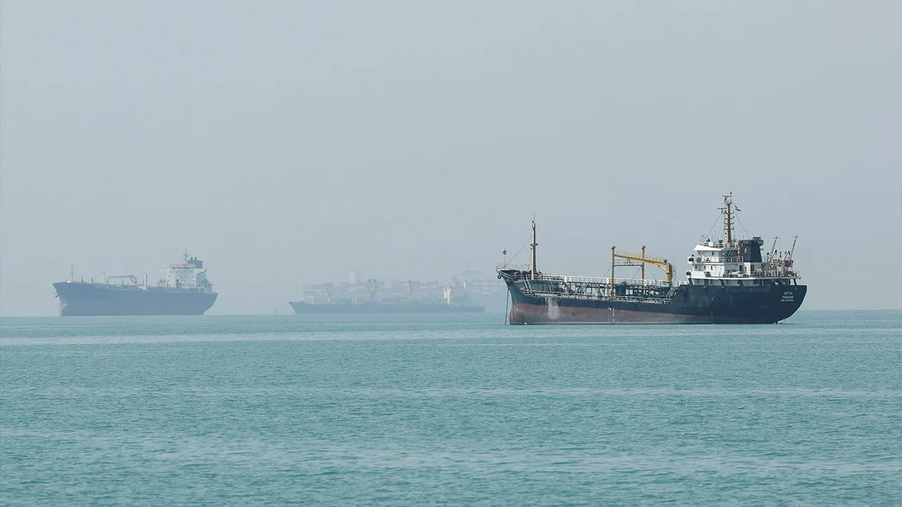 Vessels in the Strait of Hormuz, Iran, May 22, 2026. Majid Asgaripour/WANA (West Asia News Agency) via REUTERS ATTENTION EDITORS - THIS PICTURE WAS PROVIDED BY A THIRD PARTY