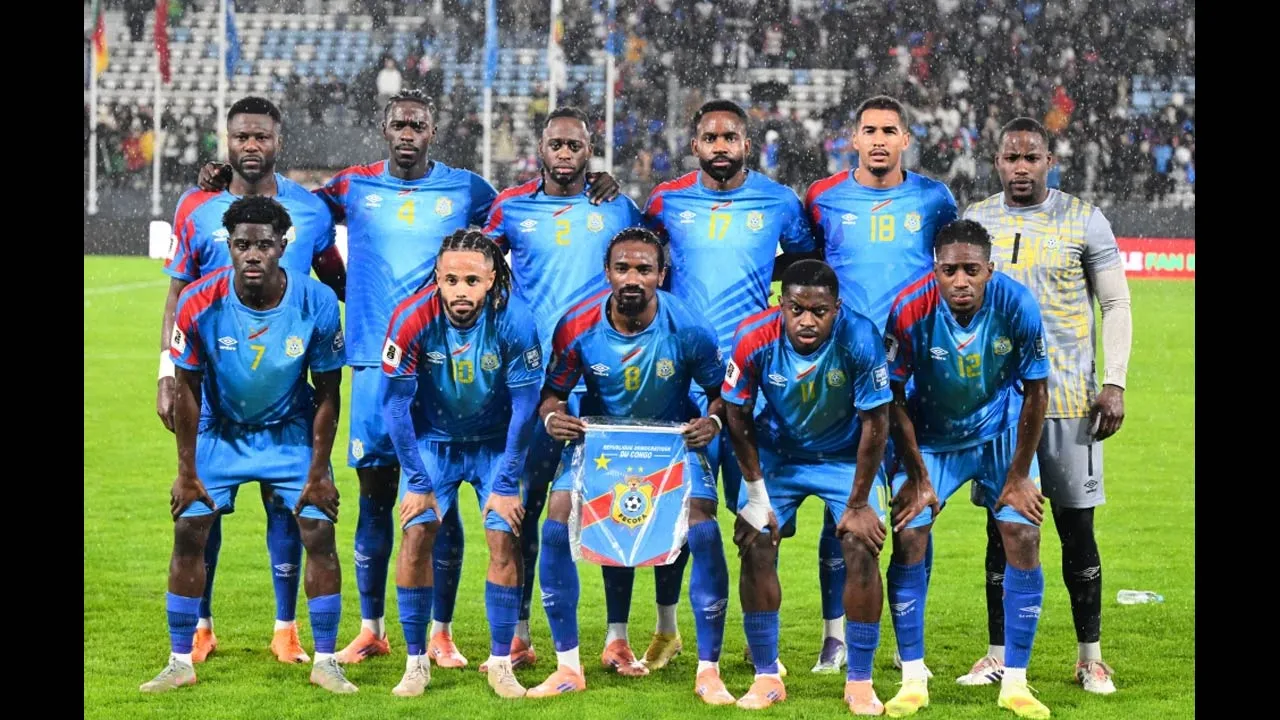 Congo players pose for a team photo before a World Cup qualifying soccer match against Cameroon, Thursday, Nov. 13, 2025, in Rabat, Morocco. (AP Photo, File)