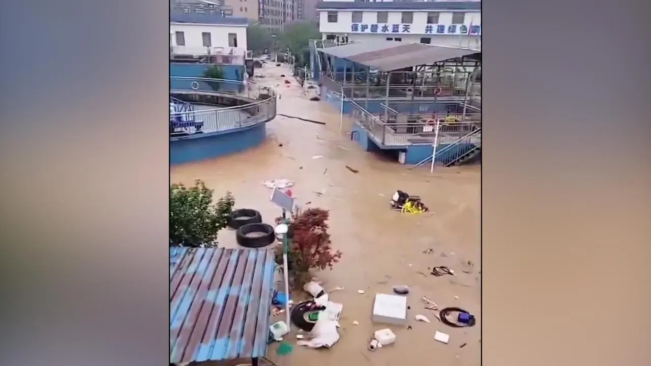 After a big rain in China, everything falls apart!!! -- X WarrenVsCCP 