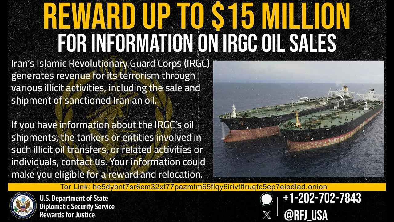 Have information on the IRGC’s illegal oil sales? Submit your tip today. -- X @RFJ_USA