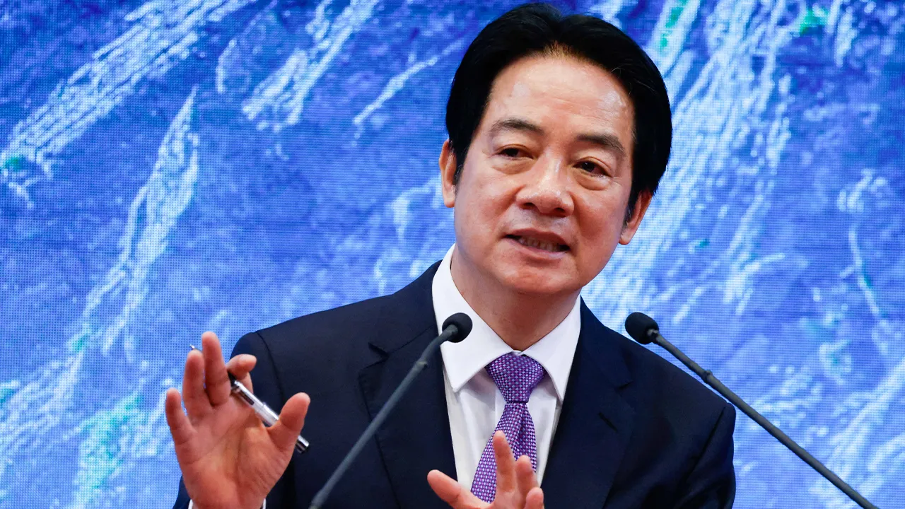 Taiwan President Lai Ching-te speaks at a news conference on the second anniversary of his taking office, at the presidential building in Taipei, Taiwan May 20, 2026. REUTERS/Ann Wang