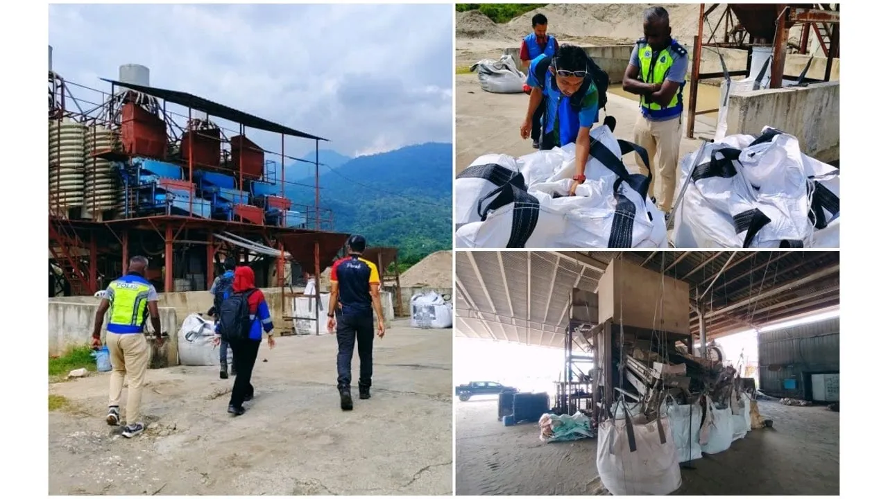 PGA Rampas Pasir Silika, Peralatan Bernilai RM7.25 Juta Di Kampar -- PGA