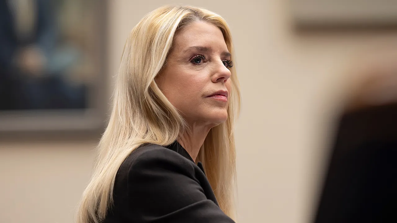 FILE - Attorney General Pam Bondi faces questions in the House Judiciary Committee over the Justice Department's handling of files related to convicted sex offender Jeffrey Epstein, at the Capitol in Washington, Feb. 11, 2026. (AP Photo/J. Scott Applewhite, File)