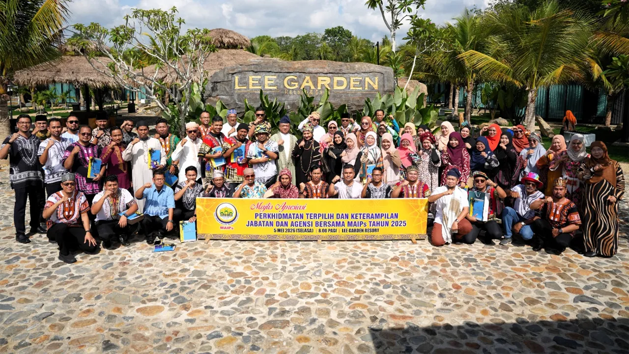 Raja Muda Perlis, Tuanku Syed Faizuddin Putra Jamalullail berkenan berangkat menyempurnakan Majlis Apresiasi Perkhidmatan Terpilih dan Keterampilan Jabatan dan Agensi Bersama MAIPs Tahun 2025, di Padang Besar, pada Selasa. - Foto MAIPs