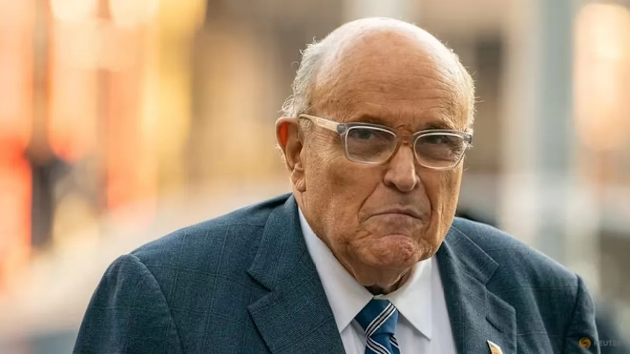 Former New York City Mayor and former lawyer for US President-elect Donald Trump, Rudy Giuliani walks outside United States District Court in Manhattan, in New York City, US, Jan 3, 2025. (Photo: REUTERS/David Dee Delgado)