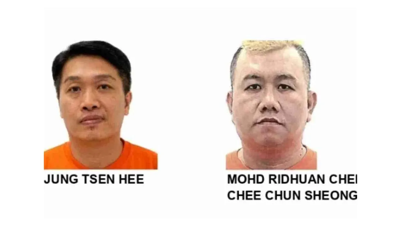 Tsen Hee (kiri) dan Mohd Ridhuan Chee dicari SPRM bagi membantu siasatan kes. Foto: SPRM
