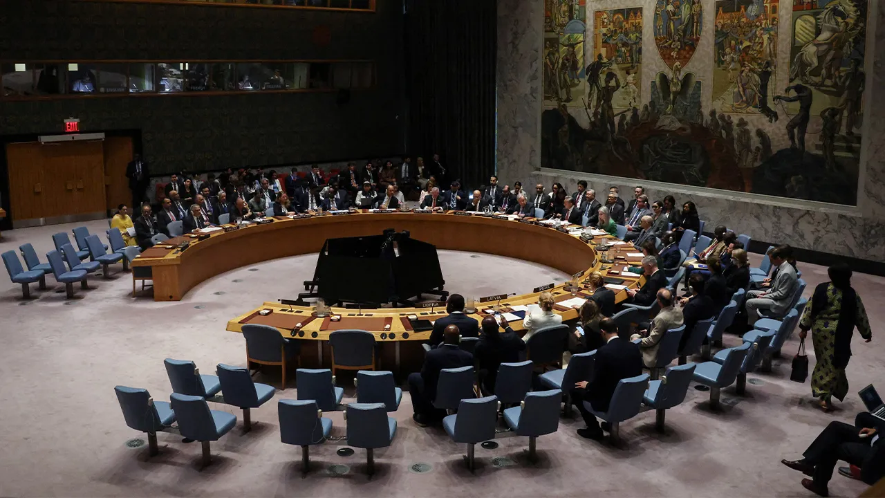 Chinese Foreign Minister Wang Yi attends a Security Council meeting at the United Nations headquarters in New York City, U.S., May 26, 2026. REUTERS/Shannon Stapleton