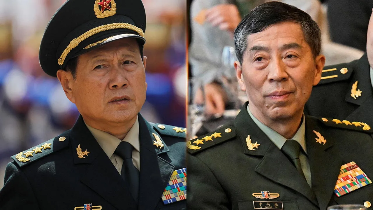 Former Chinese defence ministers Wei Fenghe and Li Shangfu 