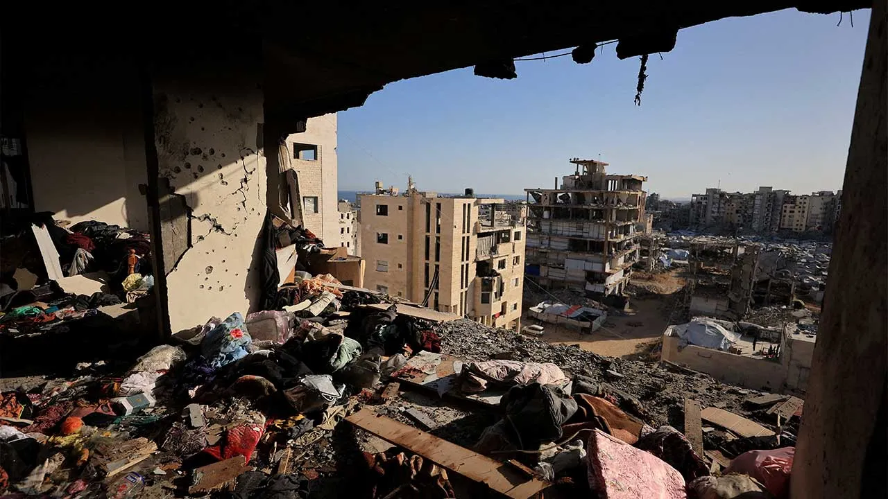 People's belongings lie scattered at the site of an Israeli strike on an apartment building in Gaza City, June 4, 2026. REUTERS/Dawoud Abu Alkas TPX IMAGES OF THE DAY