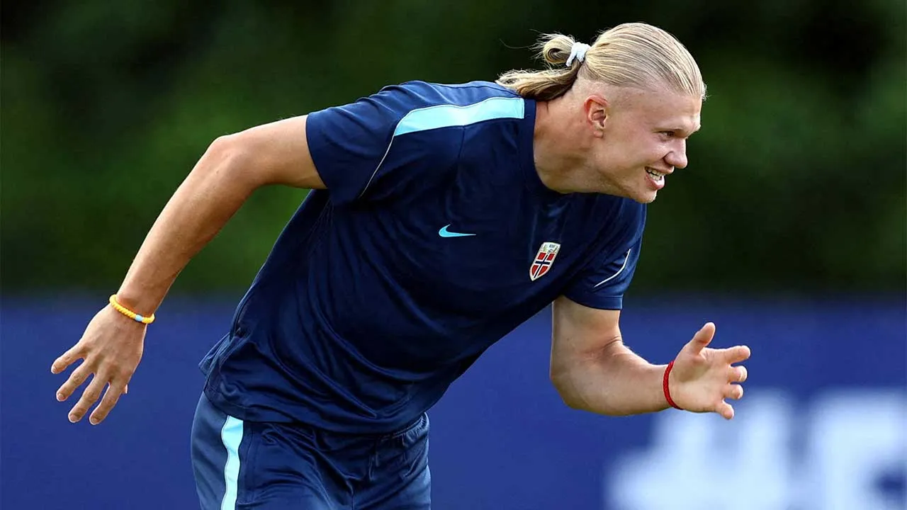 Soccer Football - FIFA World Cup 2026 - Norway Training - New England Revolution Training Center, Foxborough, Massachusetts, U.S. - June 15, 2026 Norway's Erling Haaland during training REUTERS/Peter Cziborra TPX IMAGES OF THE DAY
