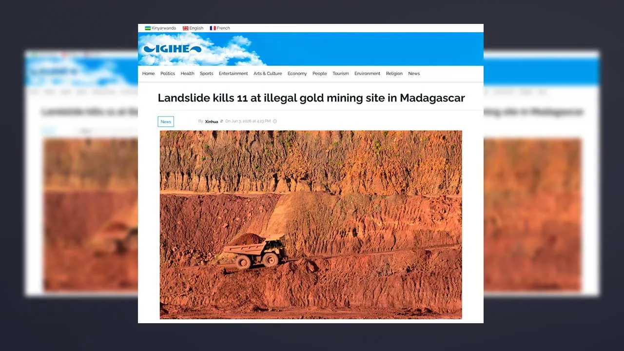 Landslide kills 11 at illegal gold mining site in Madagascar