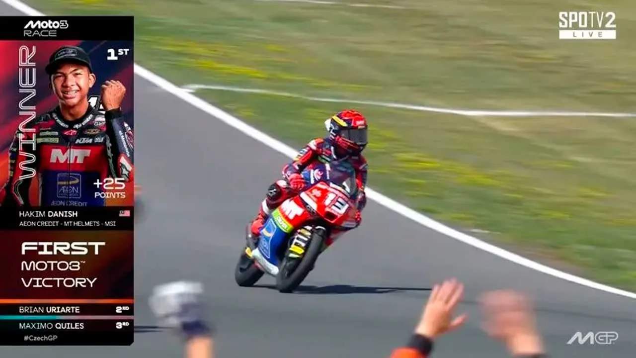 [TB]_Moto3 Hakim Danish juara GP Czechia_STADIUM ASTRO