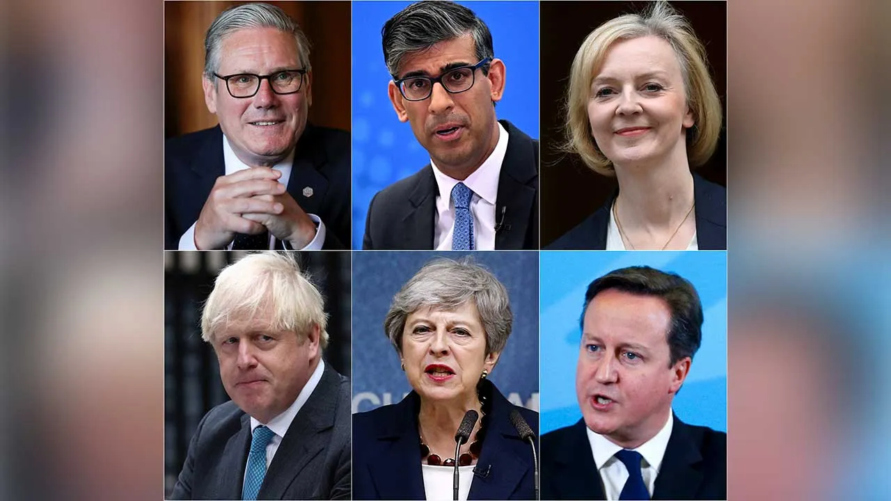 [TB]_Starmer, Sunak, Truss, Johnson, May, Cameron_REUTERS