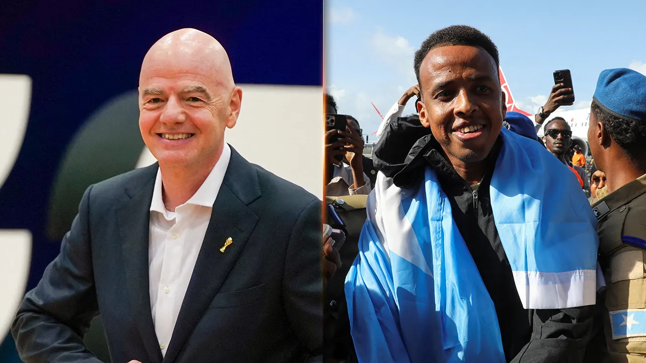 Gianni Infantino Omar Abdulkadir Artan_REUTERS