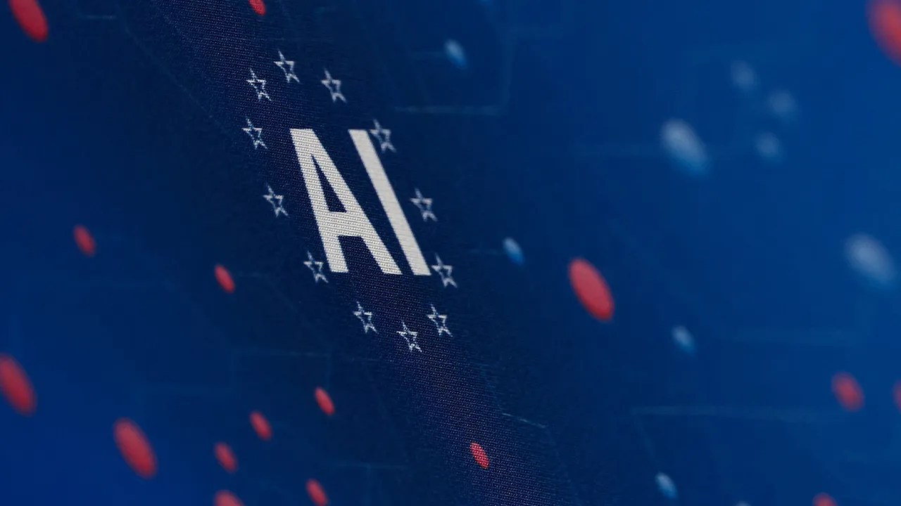 The artificial intelligence AI acronym at the 10th edition of the VivaTech technology startups and innovation fair in Paris, France, June 18, 2026. REUTERS/Gonzalo Fuentes