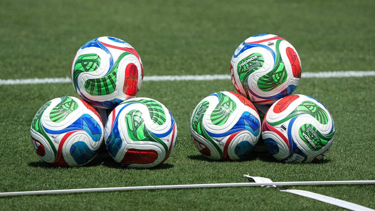 Soccer Football - FIFA World Cup 2026 - United States Training - Great Park Sports Complex, Irvine, California, U.S. - June 8, 2026 General view of footballs during training IMAGN IMAGES via Reuters/Kirby Lee