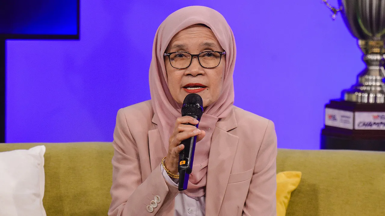 KUALA LUMPUR, 1 April -- Presiden Persatuan Bola Jaring Malaysia (PBJM) Alwiyah Talib ketika ditemui media selepas Majlis Pelancaran NSL 2026 di Astro Bukit Jalil hari ini.  --fotoBERNAMA