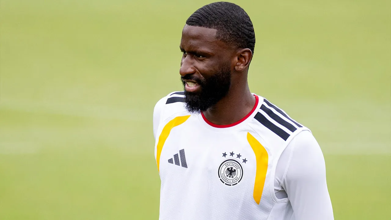 Soccer Football - FIFA World Cup 2026 - Germany Training - Wake Forest University, Winston-Salem, North Carolina, U.S. - June 19, 2026 Germany's Antonio Rudiger during training IMAGN IMAGES via Reuters/Scott Kinser