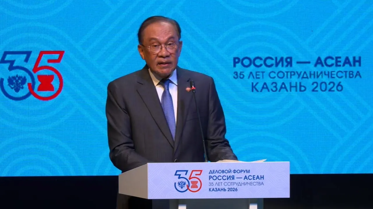 Anwar Ibrahim, Russia-ASEAN Business Forum -- screengrab ROSCONGRESS